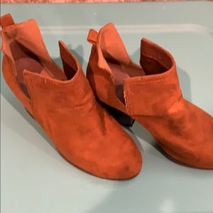 Used suede booties